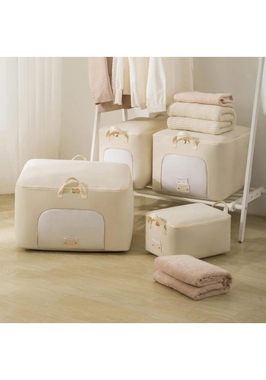 Unimarket Büyük Saklama Torbaları, Büyük Kapasiteli Katlanabilir Saklama Torbaları Giysi Organizatörü, Güçlendirilmiş Saplı Ve Yorgan Ve Battaniyeler Için Sağlam Fermuarlar Organiz Tt0ky8