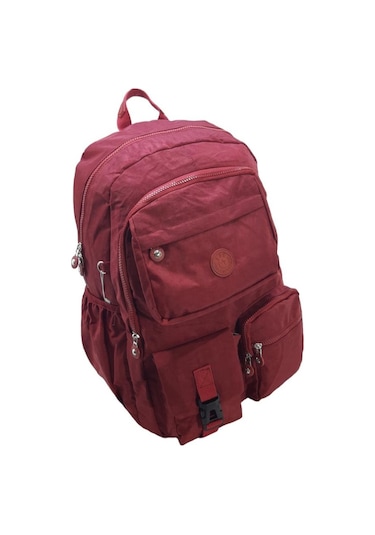 Klinkır Okul Çantası Lise Ortaokul Üniversite Kadın Sırt Çantası Hafif Kumaş Çok Cepli 001