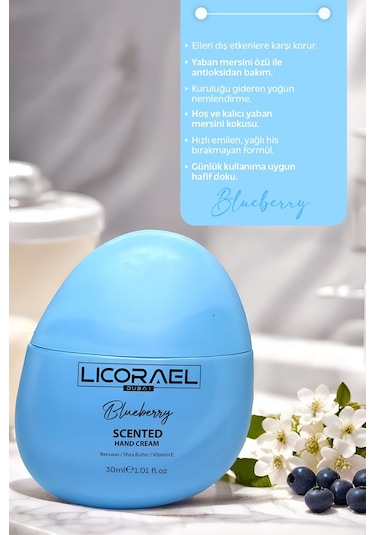 Licorael Dubai Yaban Mersini Özlü El Kremi 30 ML