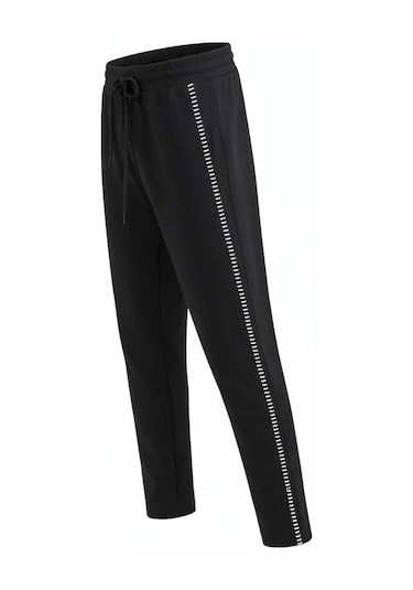 Plus Scorpion Erkek Slim Fit Pamuklu Eşofman Altı Siyah