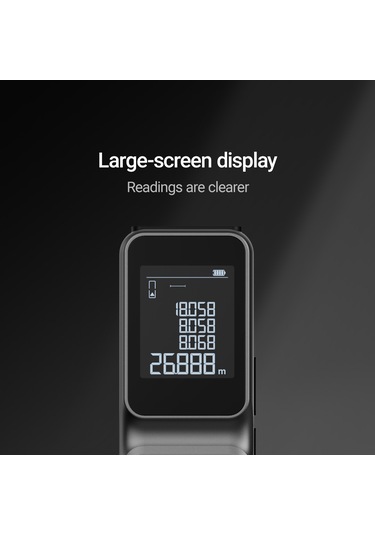 Lsa Lazermetre: 50m Menzil, 9 Fonksiyonlu Milimetrik Hassasiyet Metrekare Metreküp Mesafe Ölçümü