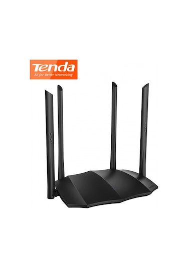 Tenda Ac8 Ac1200 4Port Wifi 2.4Ghz 5Ghz Dual. 4 X 6Dbi Anten. Rou