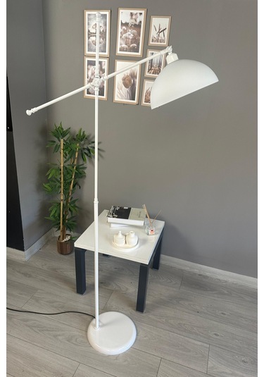 Beyaz Makas Gövde Lambader Modern Dekoratif Metal Oturma Odası Çalışma Odası Zemin Lambası Beyaz