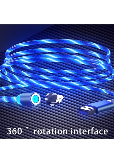 Aydınlık Manyetik Kablo Hızlı Şarj Tipi-c Mikro Usb Kablosu Şarj Cep Telefonu Xiaomi Huawei İphone Uyumlu 14 12 13 11 Kablo