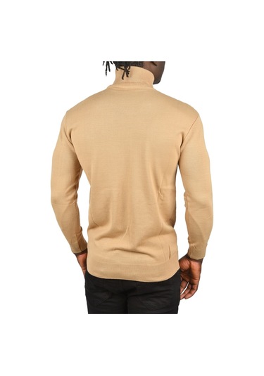 Deepsea Erkek Camel Zigzag Desenli Tam Balıkçı Yaka Dar Kesim Boğazlı Triko Kazak 2505497 Camel Deepsea Erkek Camel Zigzag Desenli Tam Balıkçı Yaka Dar Kesim Boğazlı Triko Kazak 2505497 Camel