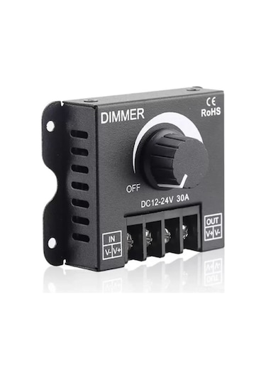 Dc 12v 24v 30a Led Sürücü Dimmer 360w 720w Voltaj Ayarlı Ampul