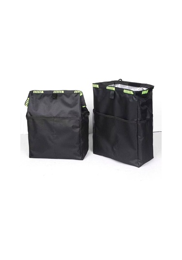 Reedark Siyah Oksford Kumaş Araba Arka Koltuk Depolama Çantası - Su Geçirmez, Çok Fonksiyonlu, Büyük Kapasite, Sandık Ve Oyuncak Saklama Siyah