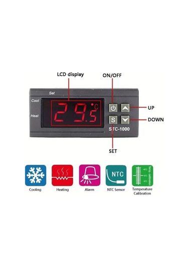 Motion003 Stc 1000 Led Dijital Termostat 110v 220v Inkubatorler İcin Yumurta Cikartma Ac 110 22