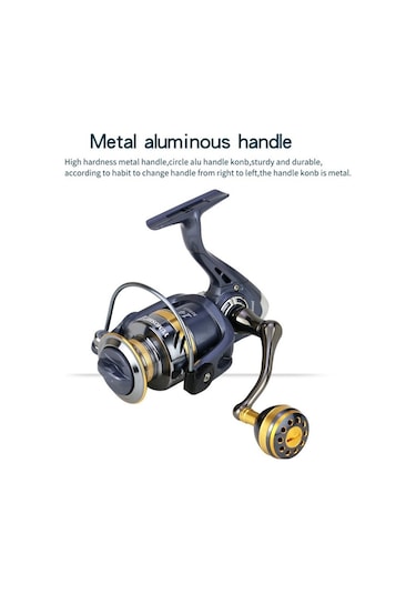 Yumoshi Ks5000 Spinning Balıkçı Olta Makinesimetal Rocker Metal Kupası Olta Makinesi