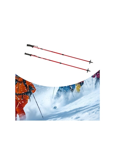 Suntek Trekking Direkleri Için Alüminyum Alaşım Kırmızı Kırmızı