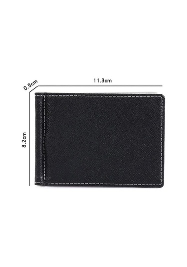 Createtech Marka Erkek Cüzdan, Kısa Deri Çanta, Pu Deri, Para Klipleri, Erkekler İçin Gray Gri Gri