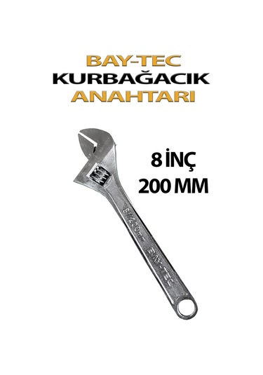 İngiliz Anahtarı Kurbağcık 8 İnç Bay-tec