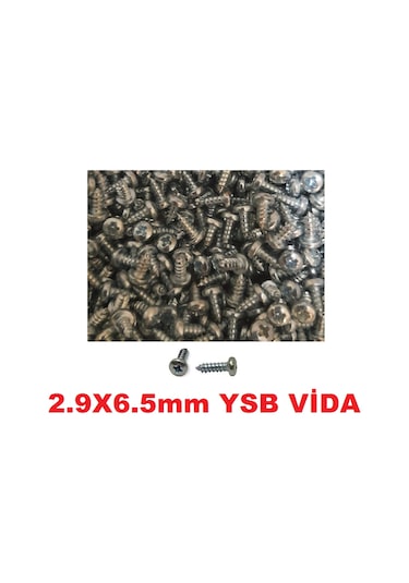 SAC VİDASI 2.9x6.5 YSB 500 ADET METAL AHŞAP PLASTİK VİDASI