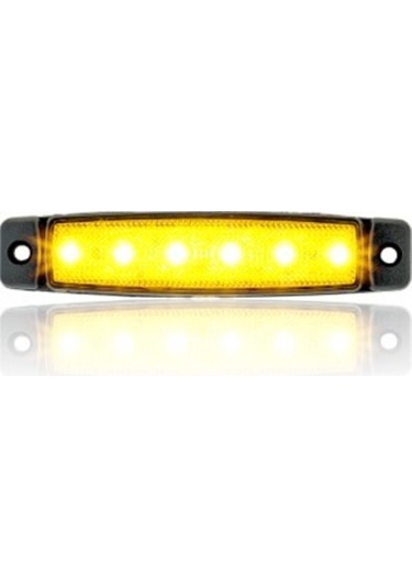 6 Ledli Sarı Parmak Led 24v Lamba Basamak Aydınlatma 24v