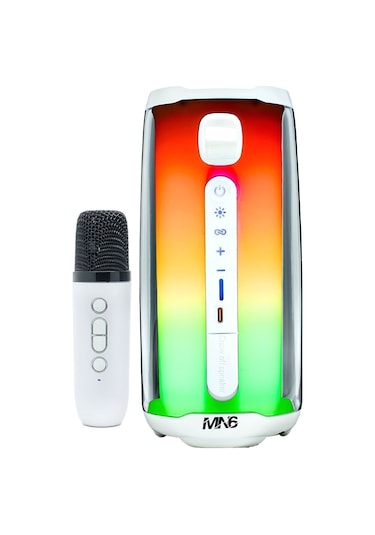 Pluse 5 Mikrofonlu Ses Bombası/360 Ledli Hoparlör/led Işıklı Gece Lambası/dekoratif Aydınlatma