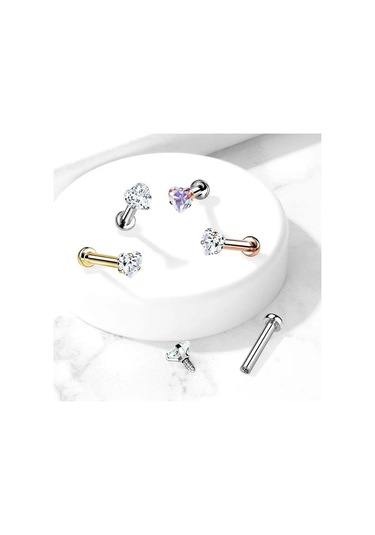 Spikes Çene Ve Dudak İçin Çelikle Yapılmış Labret Kulak Memesi 157430863 Altın