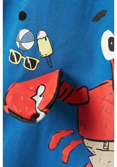 Name It Nmmfısh Nreg Ss Top Box Mavi Erkek Çocuk Kısa Kol T-shirt Mavi