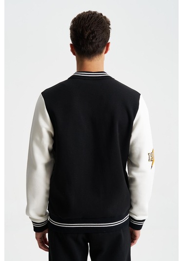 AR-MA Arma Erkek Pamuklu Regular Fit Dik Yaka Baskılı Cepli Kolej Mont Sweatshirt 001 AR-MA Arma Erkek Pamuklu Regular Fit Dik Yaka Baskılı Cepli Kolej Mont Sweatshirt 001