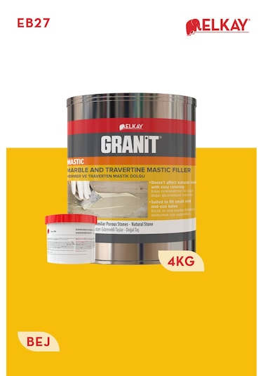 Granit Mastik Mermer Ve Traverten Mastik Dolgu-4 Kg 1 Adet