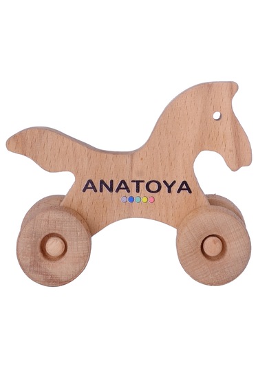 Ahşap İki Boyutlu Oyuncak At - Anatoya