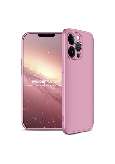 Apple Uyumlu iPhone 13 Pro Max Kılıf Zore Ays Kapak Rose Gold