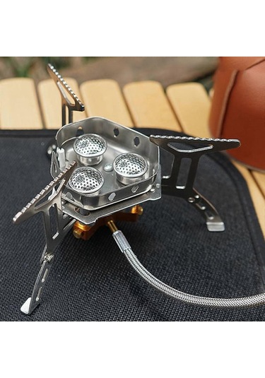 Taşınabilir Mini Kamp Ocakları Piezo Ateşlemeli Sırt Çantası Sobası Açık Hava Kampı, Yürüyüş, Yemek Pişirme Ve Piknik İçin Minyatür Taşınabilir Kamp Ocağı Çok Renkli