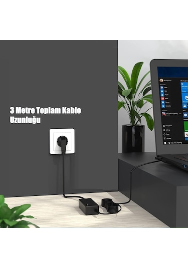 Trio 5.5x2.5mm Soket 65 W 19 Volt 3.42 Amper Notebook Pc Adaptör