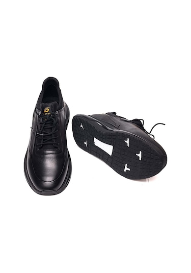 Greyder 16492 Erkek Hakiki Deri Streç Air Taban Günlük Ayakkabı 46-47 Siyah