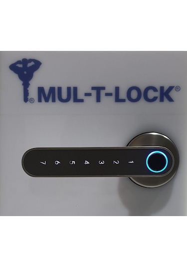 Mul-t-lock Smart Handle - Multlock Saten Parmak İzli Akıllı Kapı Kolu