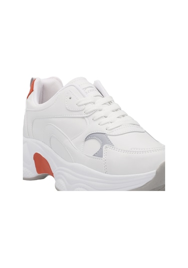 Slazenger ZUSA Kadın Koşu &amp; Yürüyüş Ayakkabı Beyaz / Turuncu