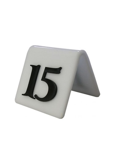 Masa Numarası Beyaz (1-20)