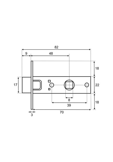 Vettore Kilitli Kapı Sapı, Ayrı Tabanlı Menteşeler 176993828