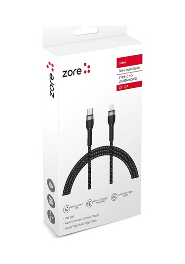 More TR Zore Shira Serisi Type-c to Lightning PD Kablo 30 Cm