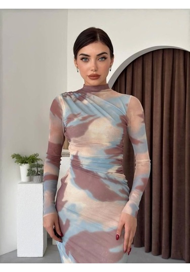 Alens Tül Elbise Krem