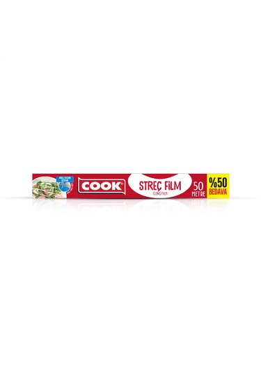 Cook Streç Film 30 Cm X 50 Mt Akıllı Kesme Sistemli