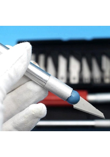 16 Parça Neşter Seti Hobi İşleri için 13 Bıçaklı Neşter Takımı