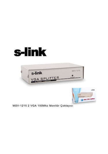 S Link Msv 1215 2 Vga 150Mhz Monitör Çoklayıcı