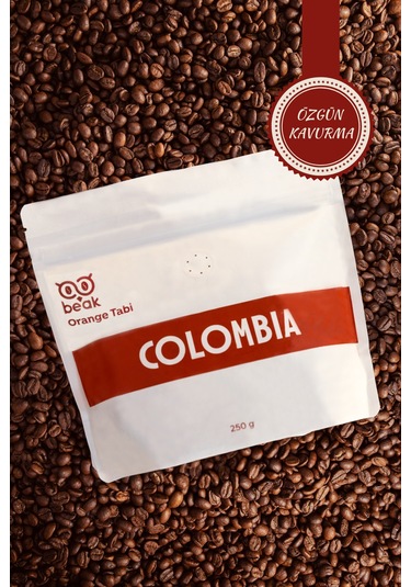 Colombia Orange Tabi Çekirdek Kahve 250 Gr , %100 Arabica Çekirdek Kahve