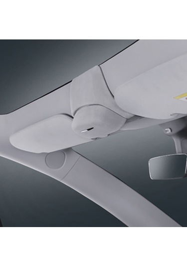 Aubyhe Tesla Model Y/3 İç Dekor Gözlük Kutusu: Kuru Tip Gri Plastik, Kolay Monte, Flocking Stili İç Akıllı Depo