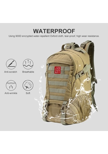 Junsunmay J003 27l Su Geçirmez Açık Molle Seyahat Sırt Çantası Sırt Çantası Kamp Yürüyüş Çantası Haki