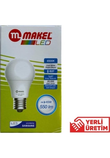 Makel 6W Beyaz Led Ampül Makel6B