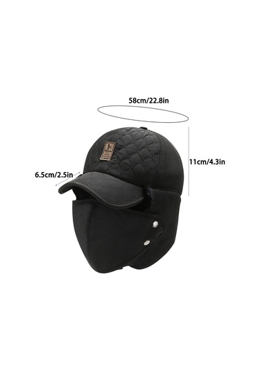 Sonbahar Ve Kış Kadife Maskeli Şapka 001