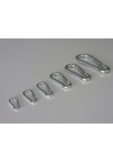 Geçmeli Yapış Kanca Karabina Yaylı 7 Mm - 7 Cm