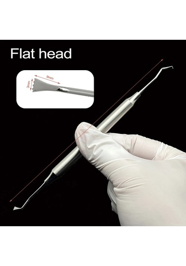 Diş Diş Eti Çekme Kablosu Aracı Diş Eti Kablosu Packer Geri Çekme Aracı Diş Hekimi Atravomatik Kablo Ayırıcı Aracı Çift Kafa Koyu Kırmızı