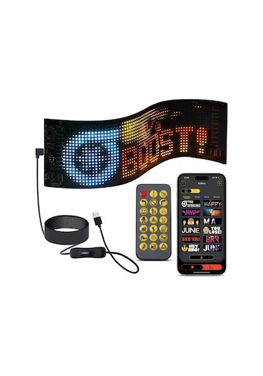 Vothoon Ld-01 Araç Led Panel Cama Yapışan Telefon Uyumlu Led Ekrn