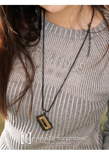 Metalmorphose Kaset Kolye Altın