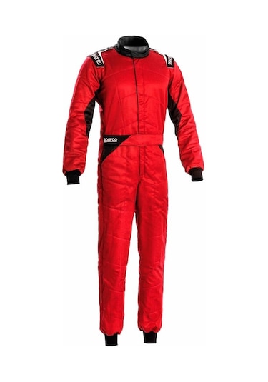 Sparco Sprint Fia Onaylı Yarış Tulumu Kırmızı  Siyah