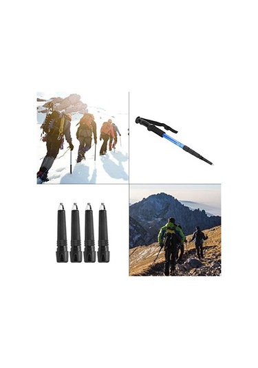 Yürüyüş Bastonları İçin 4 Adet Kauçuk Uç Yedek Bastonlar Çok Renkli