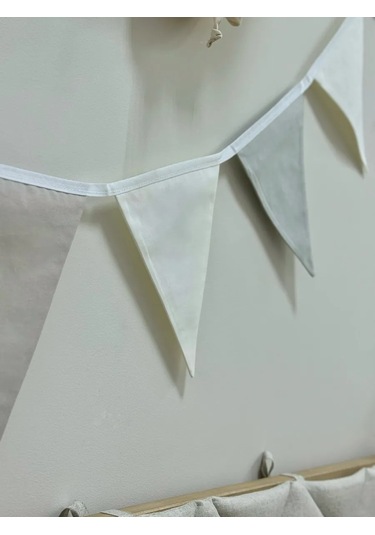 Mamibro Kumaş Bayraklı Işık Zinciri 166725422 Çok Renkli