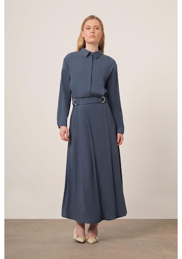 Ftz Women Kadın Modal Etekli Takım İndigo 30714 Indigo